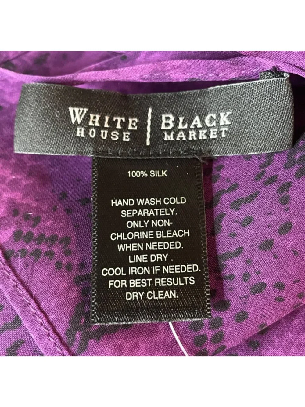 White House Black Market WHBM Reptile Snake Print Silk Scarf OS Lightweight